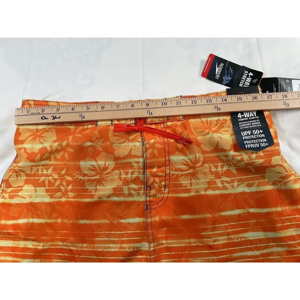 Speedo‎ Men's Swim Trunks Shorts Size Large 4-Way Comfort Stretch UPF 50+